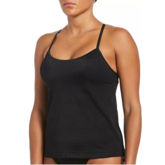 Nike Women's Black Layered Tankini - Picture 1 of 14